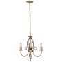 Elstead Lighting ARTISAN ART3-AGD-BRASS Kronleuchter 3x60W/E14