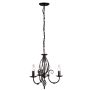 Elstead Lighting ARTISAN ART3-BLACK Kronleuchter 3x60W/E14