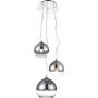 AZzardo SILVER BALL AZ4750 Pendelleuchte 3x40W/E27