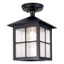 Elstead Lighting WINCHESTER BL18A-BLACK Deckenleuchte 1x60W/E27 IP43