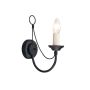 Elstead Lighting CARISBROOKE CB1-BLACK Wandleuchte 1x60W/E14