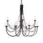 Elstead Lighting CARISBROOKE CB12-BLACK Kronleuchter 12x60W/E14