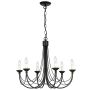 Elstead Lighting CARISBROOKE CB6-BLACK Kronleuchter 6x60W/E14