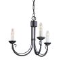 Elstead Lighting CHARTWELL CH3-BLACK Kronleuchter 3x60W/E14