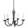 Elstead Lighting CHARTWELL CH5-BLACK Kronleuchter 5x60W/E14