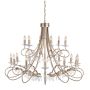 Elstead Lighting CHRISTINA CRT18-SIL-GOLD Kronleuchter 18x60W/E14