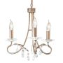 Elstead Lighting CHRISTINA CRT3-SILVER-GOLD Kronleuchter 3x60W/E14