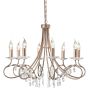 Elstead Lighting CHRISTINA CRT8-SILVER-GOLD Kronleuchter 8x60W/E14