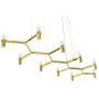 King Home ATOMIC LONG DW-d1005-10C.GOLD Pendelleuchte 10x10W/G9 IP20