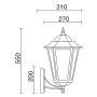 Novolux ELITE 6 096J-G05X1A-01 Wandleuchte 1x42W/E27 IP43