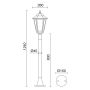 Novolux ELITE 6 096P-G05X1A-02 Stehlampe 1x42W/E27 IP43