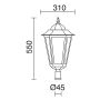 Novolux ELITE 6 096Q-G05X1A-02 Laternenleuchte 1x70W/E27 IP43