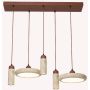 Zambelis PENDANT LED 25451 Pendelleuchte 3x10W/GU10+44W/LED 3000K 2512lm IP20