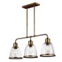 Feiss HOBSON FE-HOBSON-3P-AB Pendelleuchte 3x75W/E27