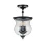 Feiss Pickering Lane FE-PICKERING-LANE-SF-BLK Deckenlampe 3x40 W/E14