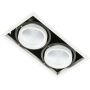 Italux VERTICO GL7108-2/2X18W 3000K WH+BL Einbau-Downlight 2x18W/LED 3045LM IP20