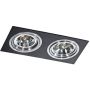 AZzardo SIRO AZ0772 Einbau-Downlight 2x50W/GU10 ES111
