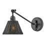 Hinkley Lighting Arti HK-ARTI-1W-BK-BR Wandleuchte 1x60W/E27 IP20