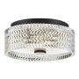 Hinkley Lighting Elle HK-ELLE-F-S-BK Deckenleuchte 2x60W/E27 IP20