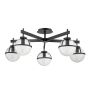 Hinkley Lighting Hollis HK-HOLLIS-5-C-BK Deckenlampe 5x40 W/E14 ip44