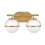 Hinkley Hollis HK-HOLLIS2-O-HB-BATH Wandleuchte 2x60W/E14 IP44