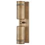 Hinkley Pratt HK-PRATT-2LT-SPOT-HB Wandleuchte 2x8W/GU10 3000K 560lm ip44