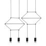King Home FLUSSO LINE JD0032-4P Pendelleuchte 4x3W/G9 3000K 960LMLM IP20