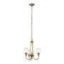 Elstead Lighting WAVERLY KL-WAVERLY3-NBR Kronleuchter 3x60W/E27