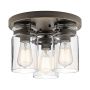 Kichler BRINLEY KL-BRINLEY-F-OZ Deckenleuchte 3x60W/E27