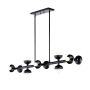 Kichler Palta KL-PALTA-LP10-BK Pendelleuchte 10x40W/E14 IP20