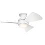 Kichler Sola KLF-SOLA-34-WHT Ventilator 1x10W/LED 3000K 1116 lm IP23