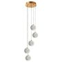 Light Prestige Brillant LP-3303/5P GD Pendelleuchte 5x28W/LED 3000K|4000K|6000K 2220lm IP20