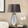 Elstead Lighting LENA LARGE LENA-TL-L-SMOKE Tischleuchte 1X7W/GU10+1x60W/E27