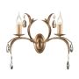 Elstead Lighting LILY LL2-ANT-BRZ Wandleuchte 2x60W/E14
