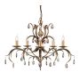 Elstead Lighting LILY LL5-ANT-BRZ Kronleuchter 5x60W/E14