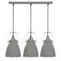 Italux FRANKLIN MD-HN8026S-3-GR+S.NICK Pendelleuchte 3x60W/E27