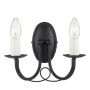 Elstead Lighting MINSTER MN2-BLACK Wandleuchte 2x60W/E14