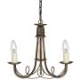 Elstead Lighting MINSTER MN3-BLK-GOLD Kronleuchter 3x60W/E14