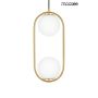 King Home AURELIA TWIN MSE010100303 Pendelleuchte 2x40W/E14 IP20