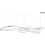 King Home WAVE MSE1501100200 Pendelleuchte 103W/LED 3000K 8240lm