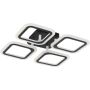 Zuma Line STELLAR MS232040R-BK Deckenlampe 4x30W/LED 3000-6000k 2600lm
