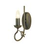 Elstead Lighting OLIVIA OV1-BLK-GOLD Wandleuchte 1x60W/E14