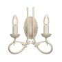 Elstead Lighting OLIVIA OV2-IVORY-GOLD Wandleuchte 2x60W/E14