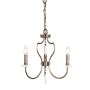Elstead Lighting PIMLICO PM3-DB Kronleuchter 3x60W/E14