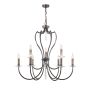 Elstead Lighting PIMLICO PM9-DB Kronleuchter 9x60W/E14