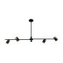 Italux Elice PND-58892-4-BK-BRO Deckenlampe 4x35W/GU10 IP20