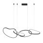 Italux Fonte PND-22412-S4-BK Pendelleuchte 4x60W/LED 3000K|4000K|6000K 5300lm IP20