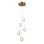 Italux Ganti PND-34362-5-HBR-OPAL Pendelleuchte 5x12W/LED 3000K 1300lm IP20