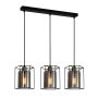 Italux KALULA PND-78901-3-BK+SG Pendelleuchte 3x40W/E27 IP20