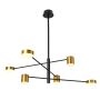 Italux REMDAL PND-16374-6-BK-GD-4K Pendelleuchte 36W/LED 4000K 2700LM IP20